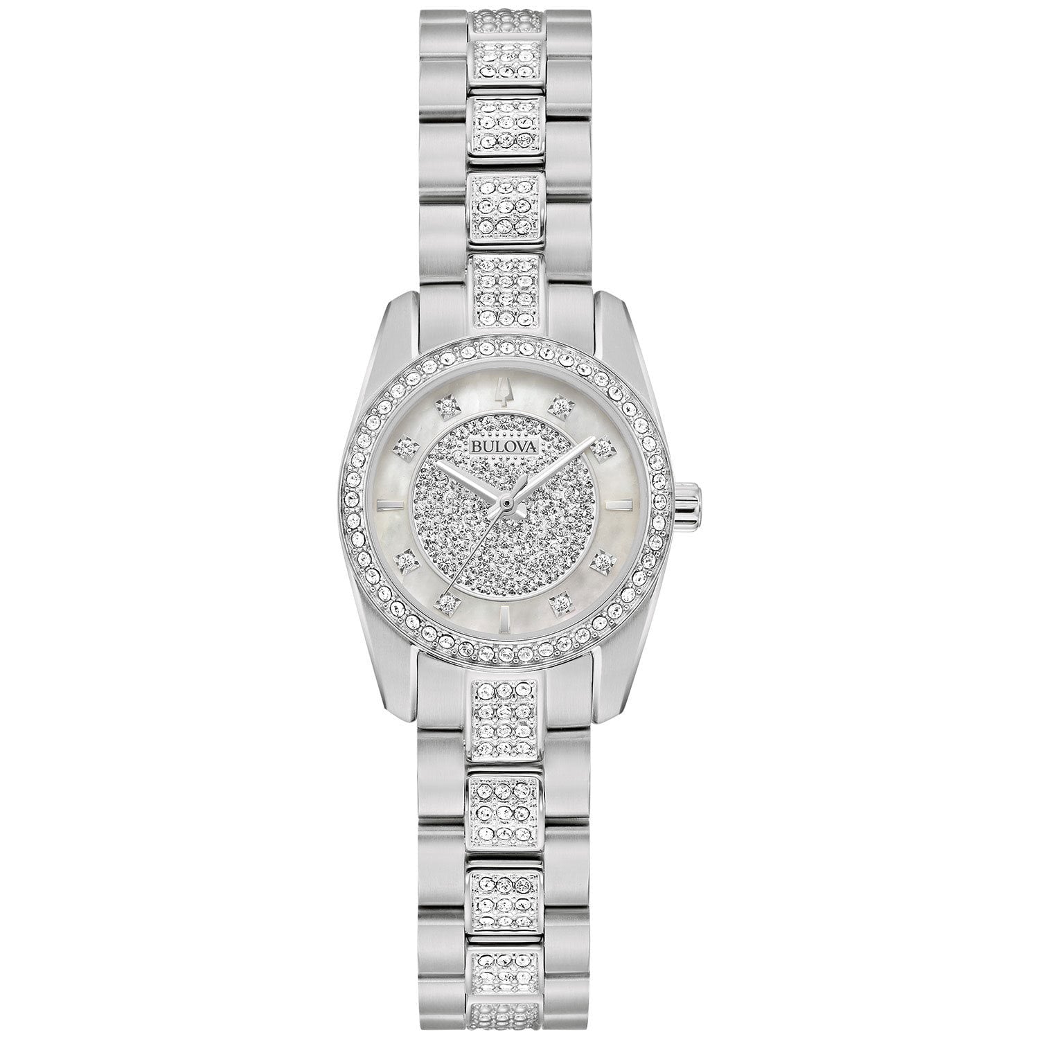 Bulova Crystal de señorita pulsera de metal – 96L313