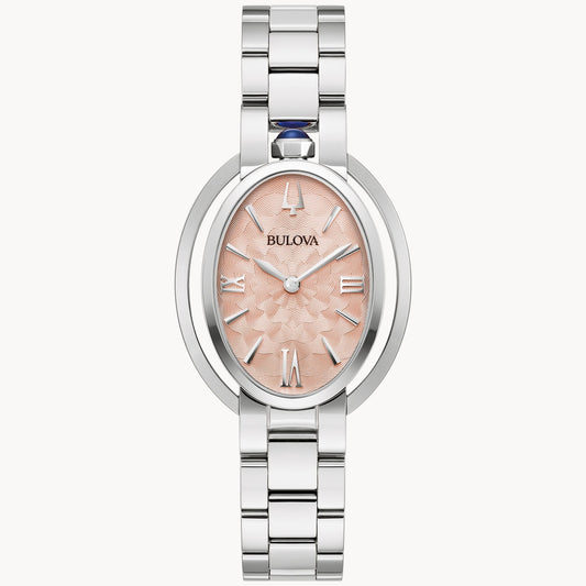 Bulova Rubaiyat de dama correa de metal – 96L331