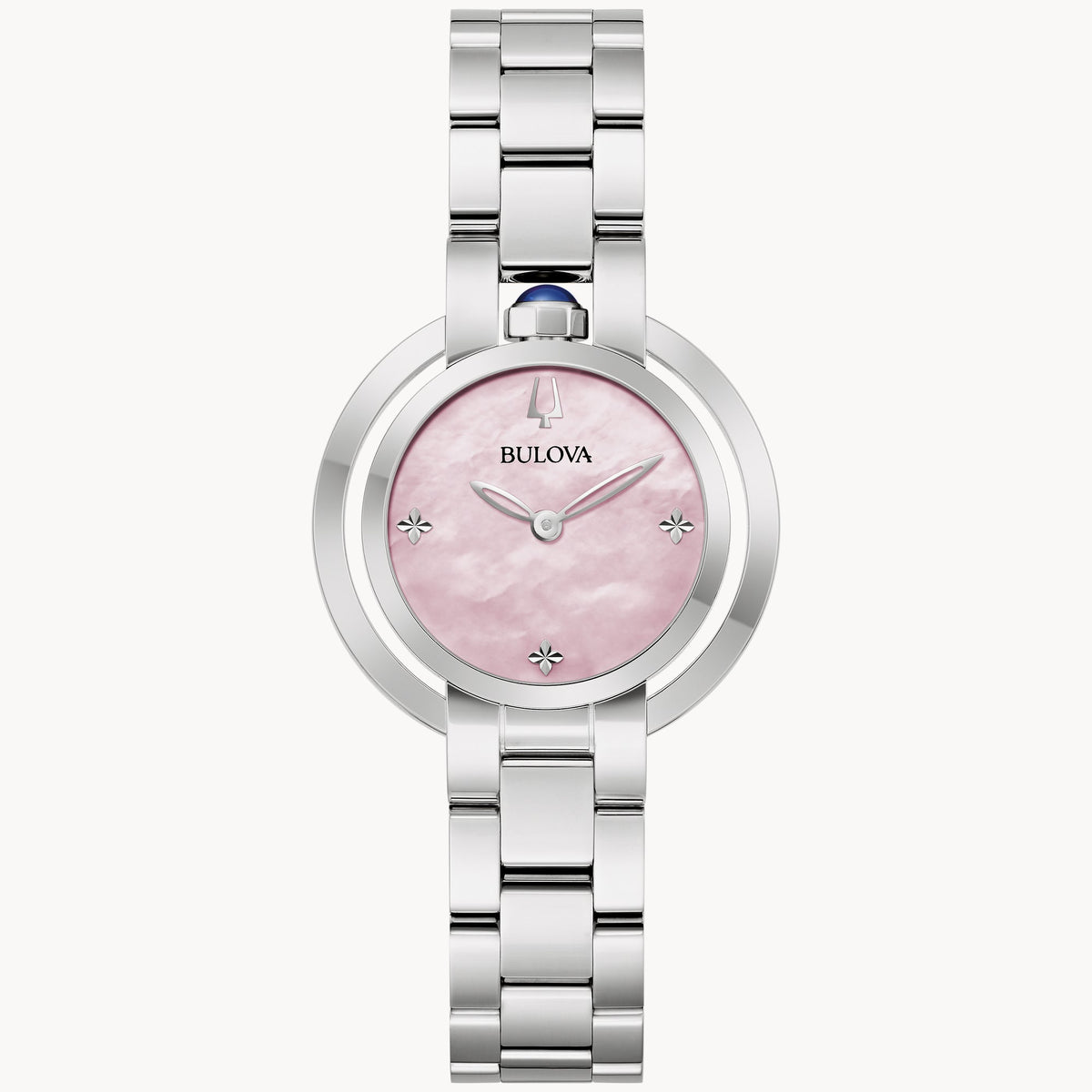 Bulova Rubaiyat de señorita correa de metal – 96L338
