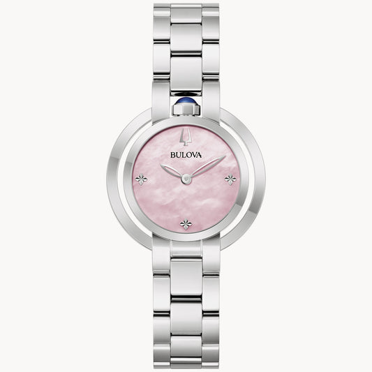 Bulova Rubaiyat de señorita correa de metal – 96L338
