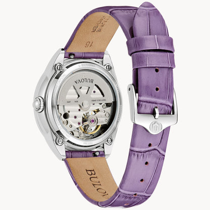 Bulova Sutton de dama correa de piel automático – 96L339