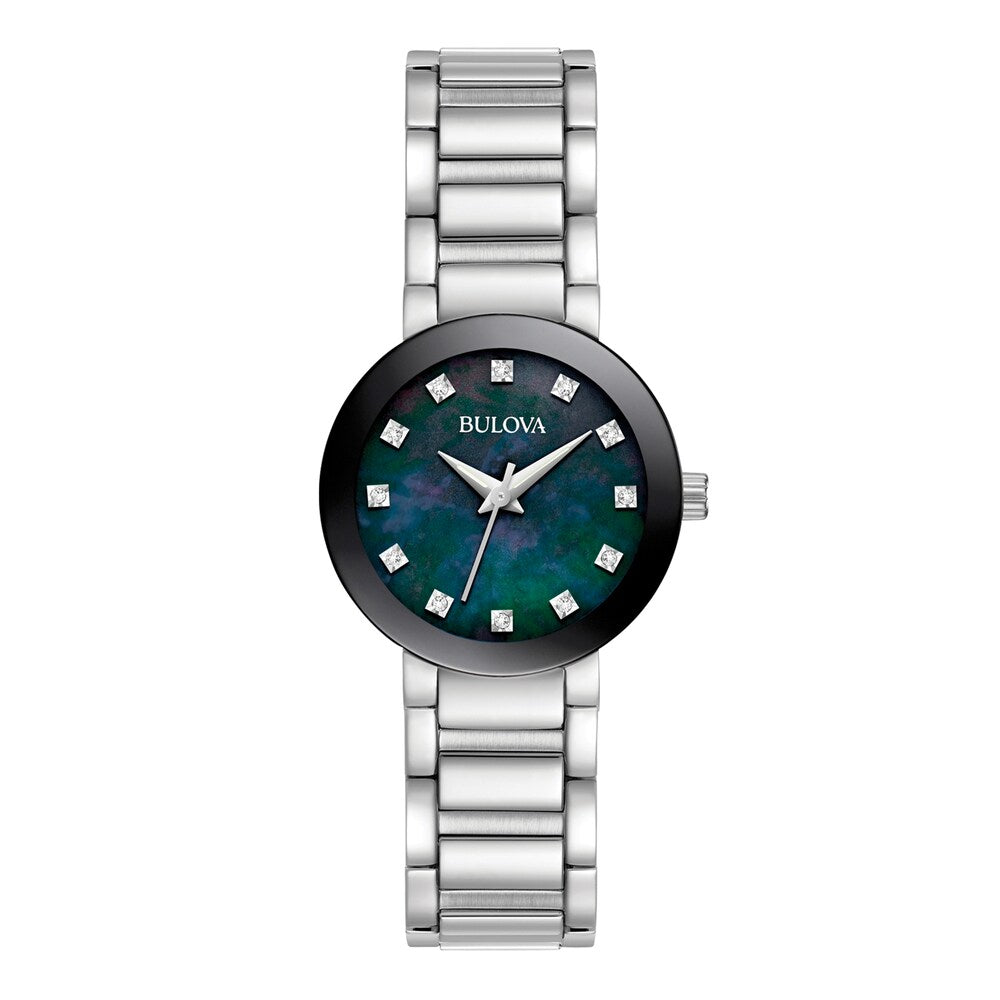 Bulova para Dama banda de metal – 96P172