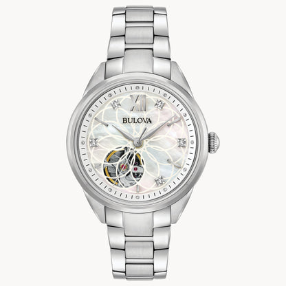 Bulova Sutton de dama correa de metal – 96P181
