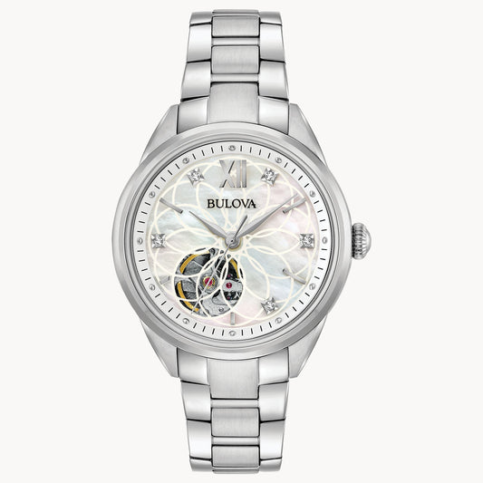 Bulova Sutton de dama correa de metal – 96P181