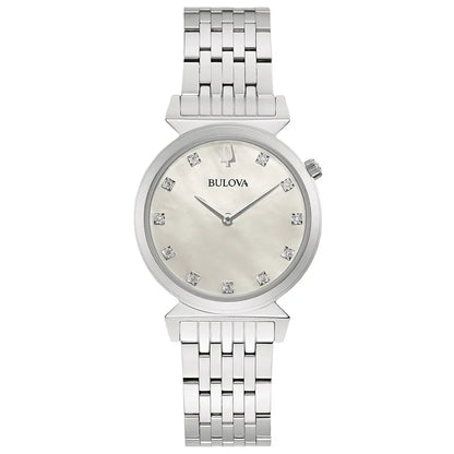 96P216 Reloj Bulova Regatta de dama pulsera de metal 30mm