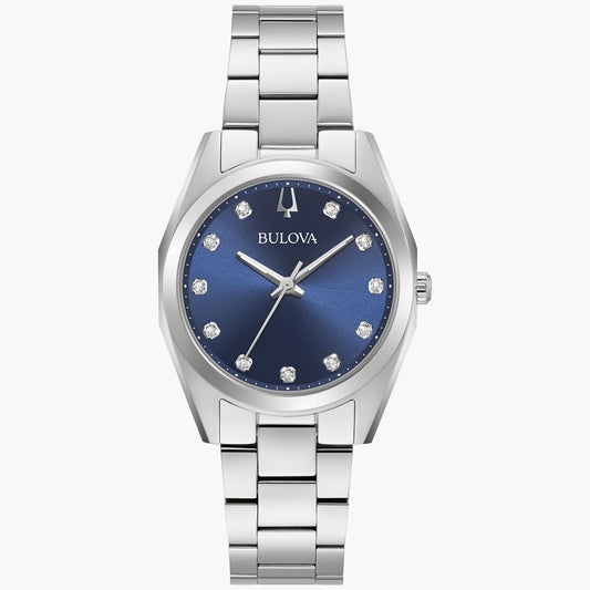 Bulova Surveyor de dama banda de metal – 96P229