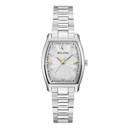 Bulova Diamond de señorita pulsera de metal 30 mm – 96P232