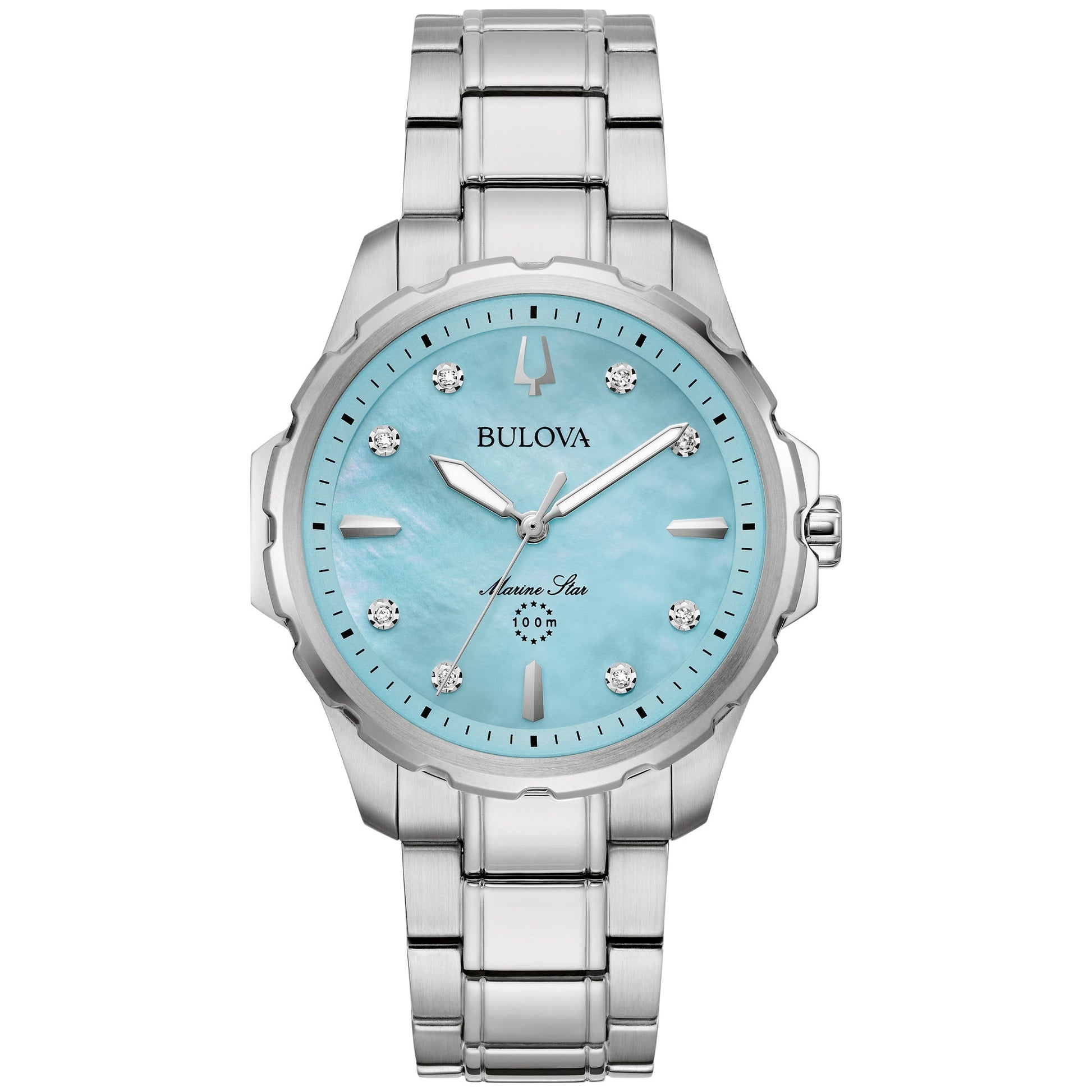 96P248 Reloj Bulova Marine Star de mujer pulsera de metal 36 mm