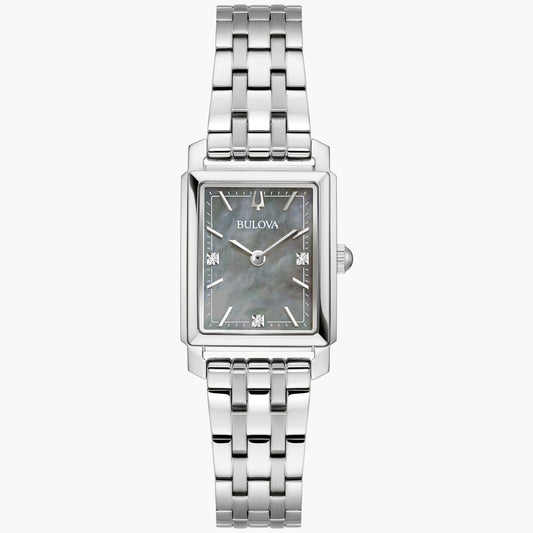 Bulova Sutton de dama banda de acero inoxidable 21 mm – 96P252