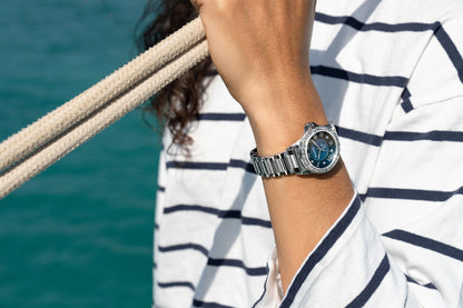 Bulova Marine Star de mujer correa de metal – 96R215