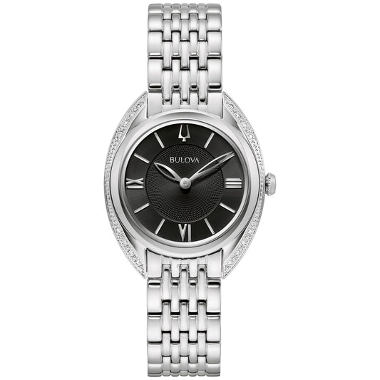 Bulova Diamond de dama pulsera de metal – 96R252