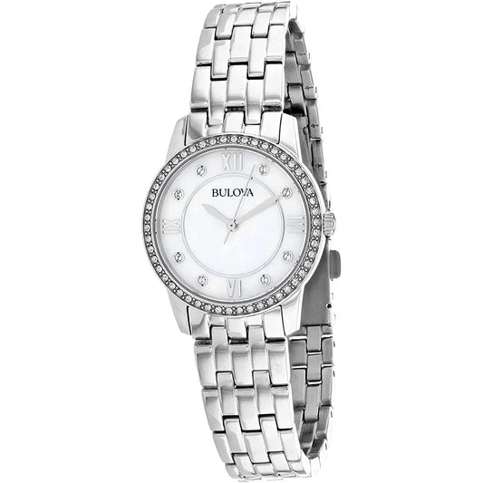 Bulova Crystal de señorita pulsera de metal 27 mm – 96X155
