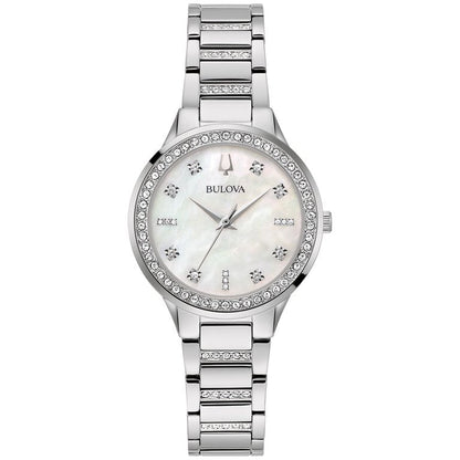 Bulova Crystal de mujer pulsera de metal – 96X162