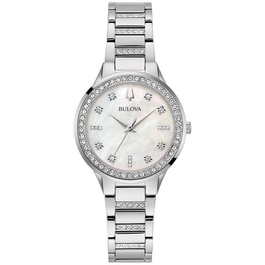 Bulova Crystal de mujer pulsera de metal – 96X162