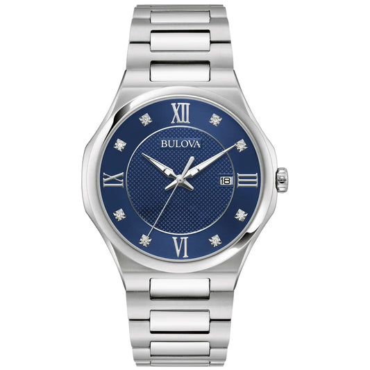 Bulova Classic de hombre correa de acero inoxidable 43 mm – 96D155