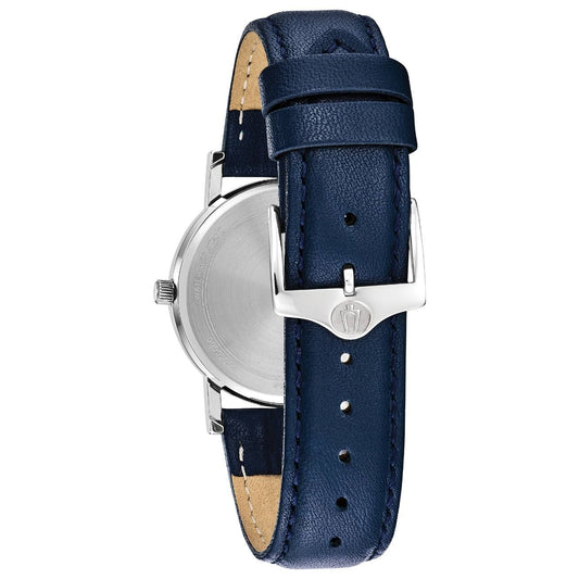 96m146 Bulova Dress de dama pulsera de piel 32 mm