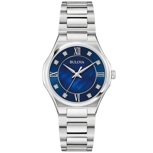 96p257 Bulova Dress de dama pulsera de metal 36 mm