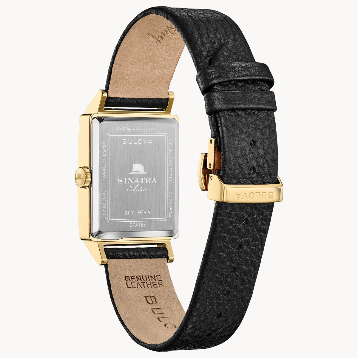 Bulova Frank Sinatra My Way de hombre banda de piel 30 mm – 97A158