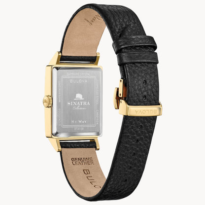 Bulova Frank Sinatra My Way de hombre banda de piel 30 mm – 97A158