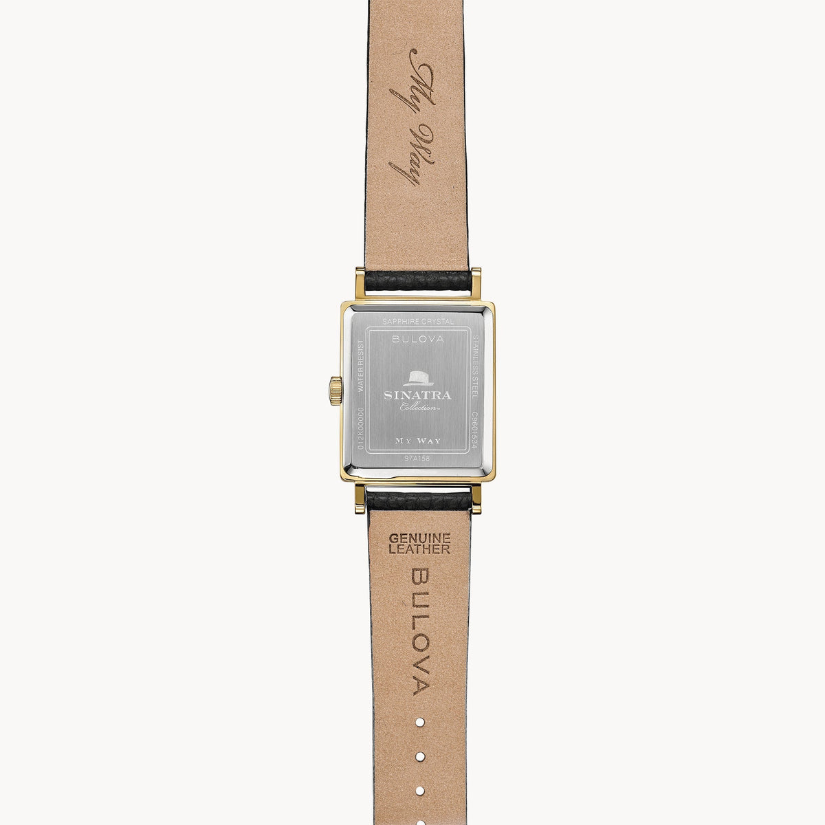 Bulova Frank Sinatra My Way de hombre banda de piel 30 mm – 97A158