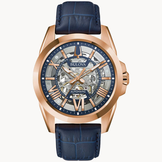 Bulova Sutton de hombre pulsera de cuero – 97A161