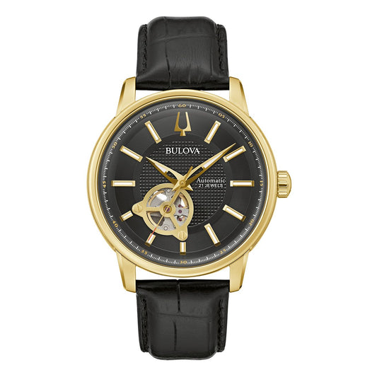 Bulova Wilton para Caballero correa de piel – 97A166