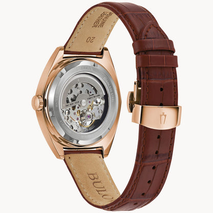Bulova Surveyor de hombre pulsera de cuero 41mm – 97A175