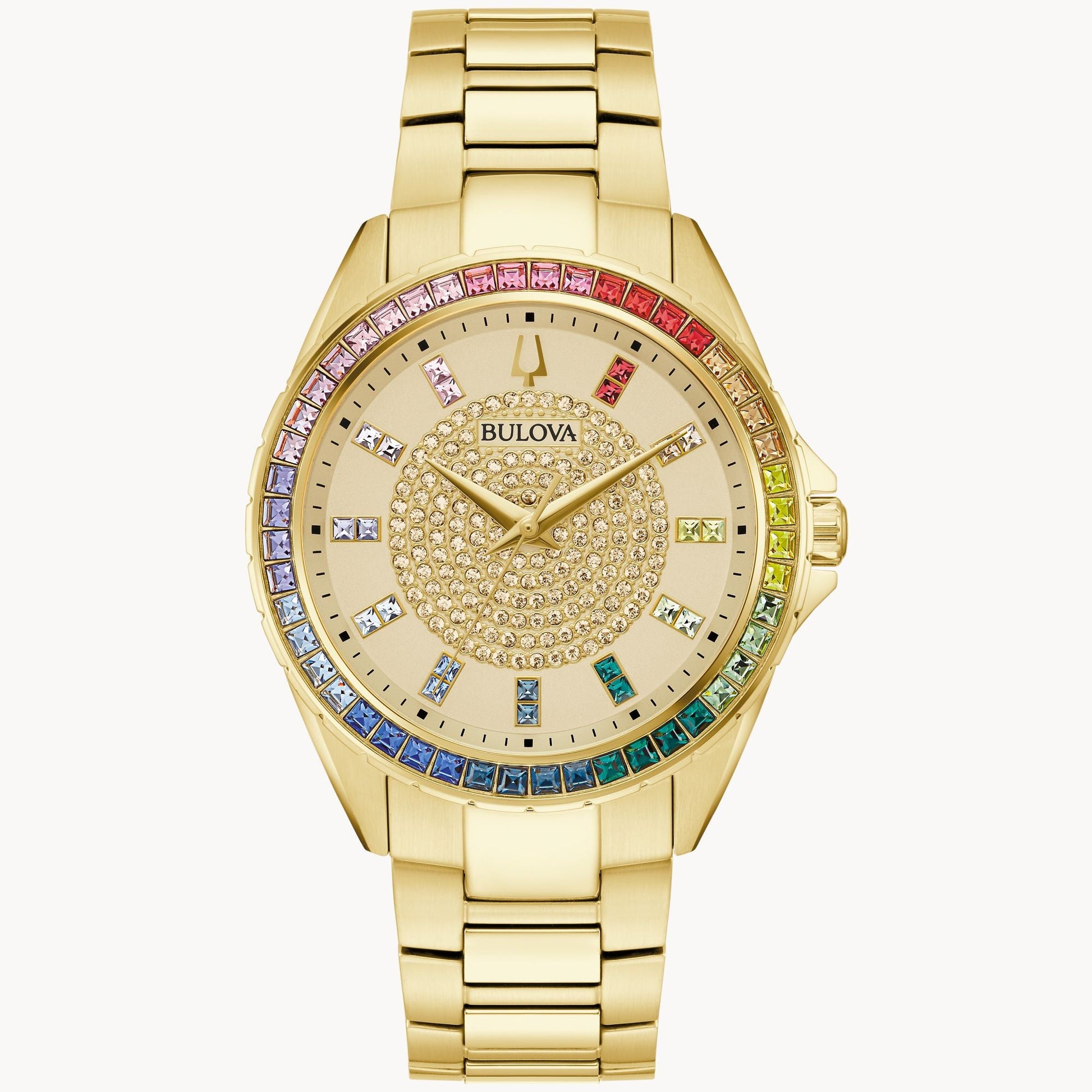 Bulova Phantom Crystal de hombre correa de metal – 97A179
