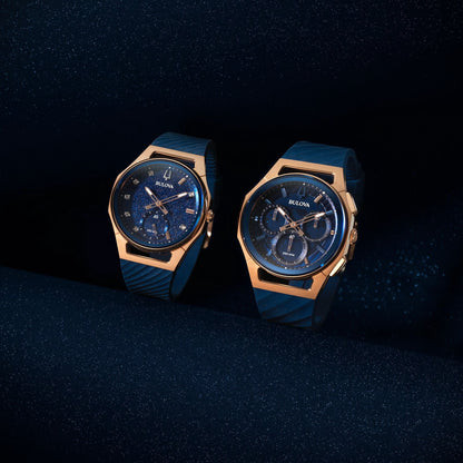 Bulova Curv Marc Anthony de hombre banda de resina – 97A185