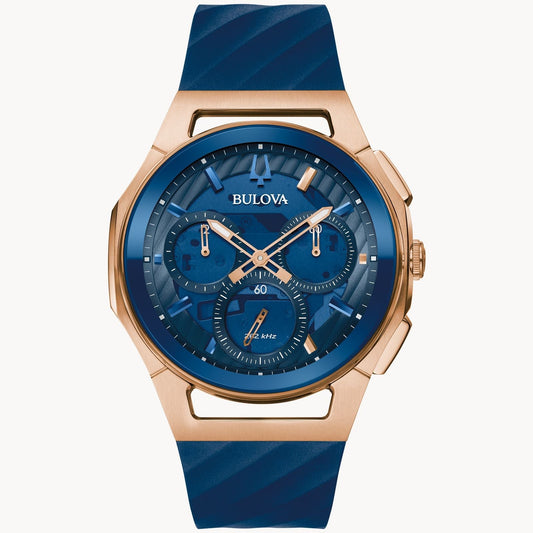 Bulova Curv Marc Anthony de hombre banda de resina – 97A185