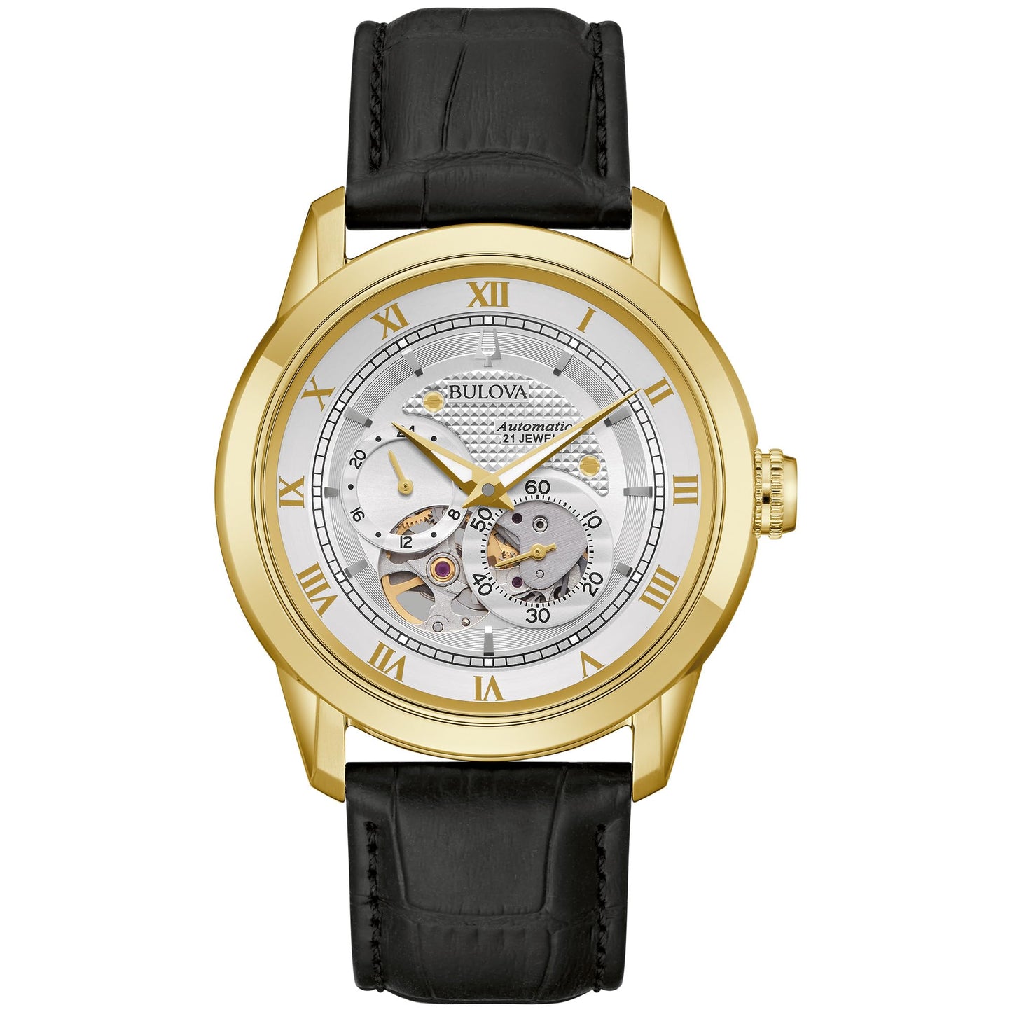Bulova Classic de hombre pulsera de piel – 97A187