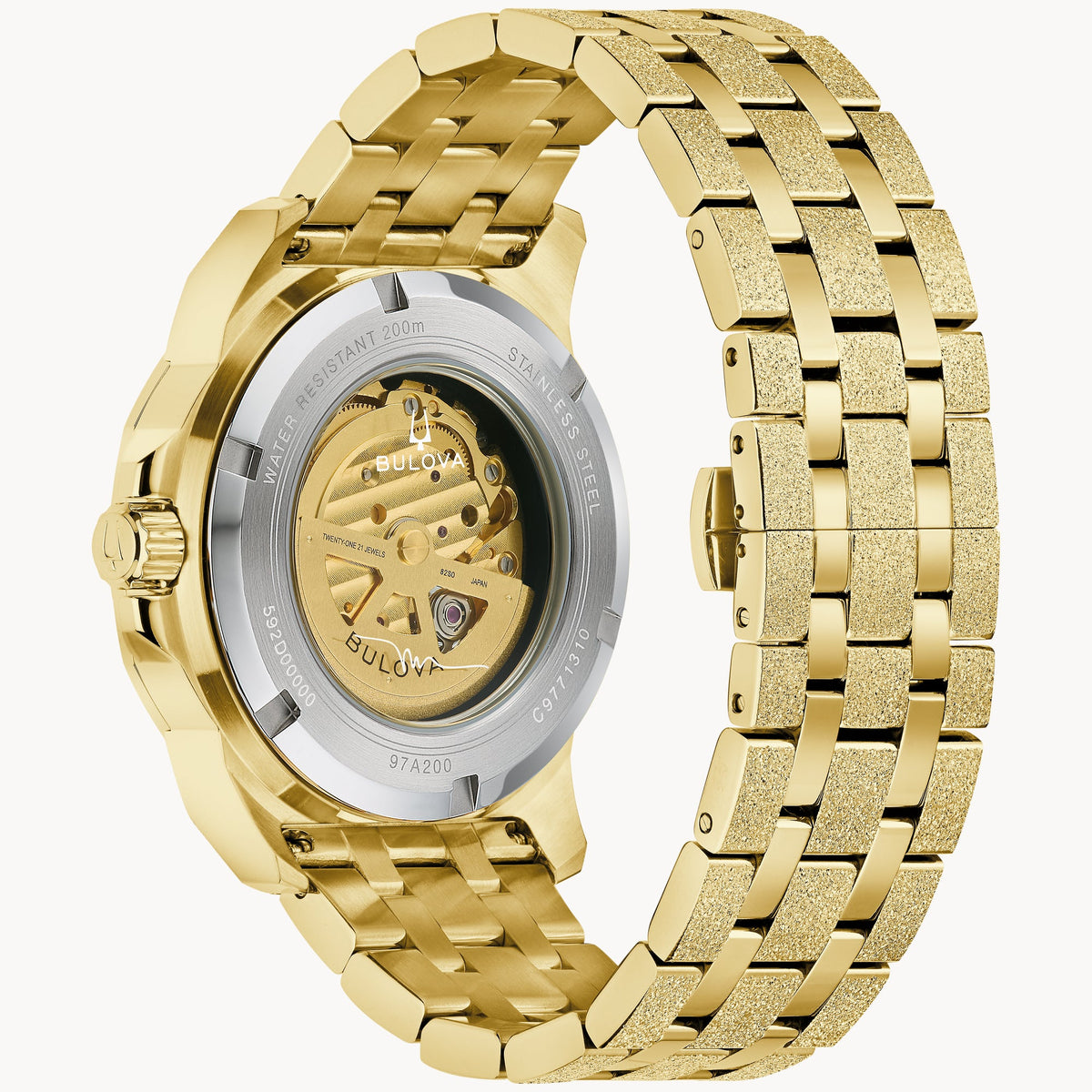 Bulova Marc Anthony Marine Star de hombre pulsera de metal – 97A200