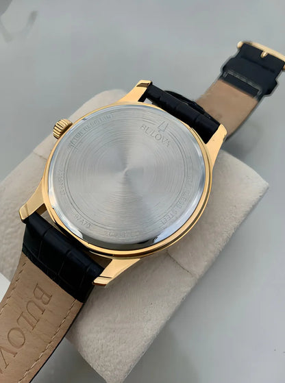 Bulova Corporate de caballero pulsera de cuero – 97A70