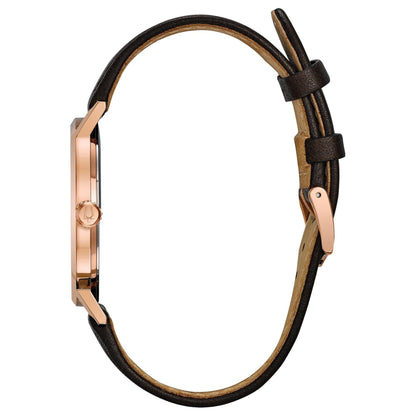 Bulova Classic Unisex correa de cuero – 97B154