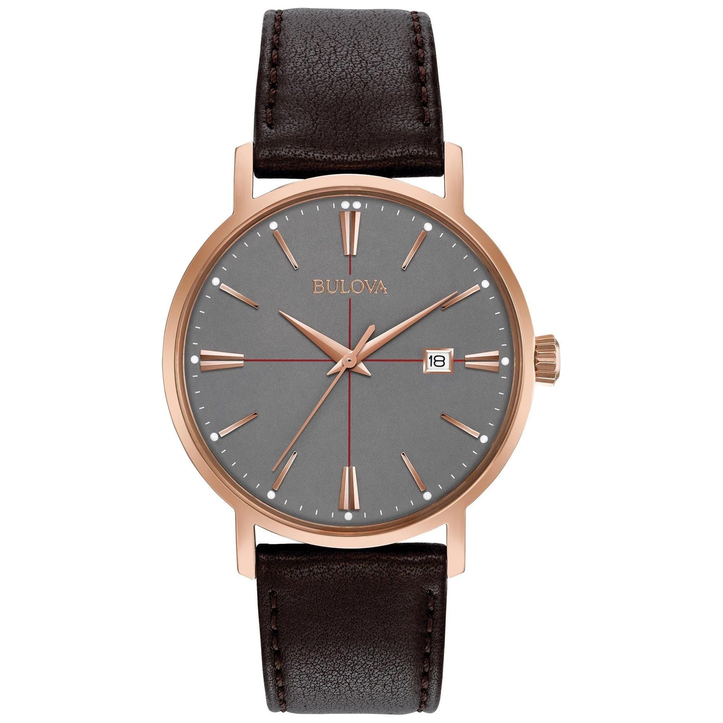 Bulova Classic Unisex correa de cuero – 97B154
