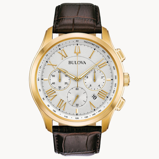 Bulova Classic de hombre pulsera de cuero 46 mm – 97B169