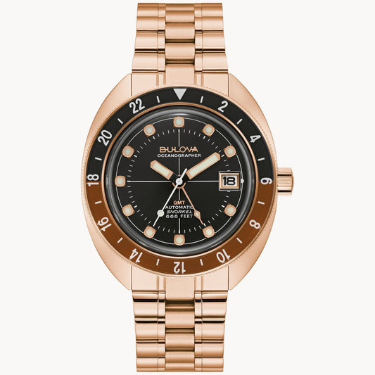 Bulova Oceanographer de hombre pulsera de metal 41 mm – 97B215