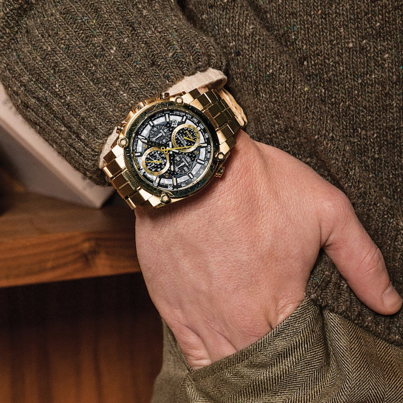 Bulova Precisionist de hombre pulsera de metal 46 mm – 97B218