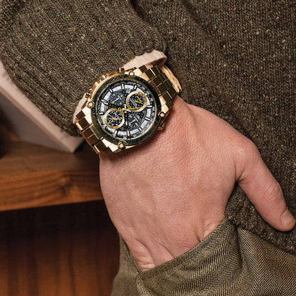 Bulova Precisionist de hombre pulsera de metal 46 mm – 97B218