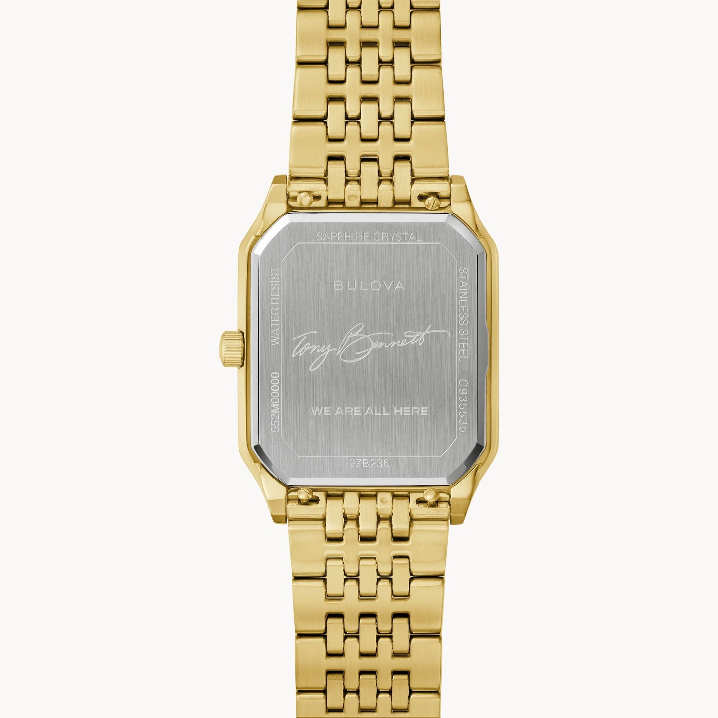 Bulova Tony Bennett de hombre correa de metal – 97B236