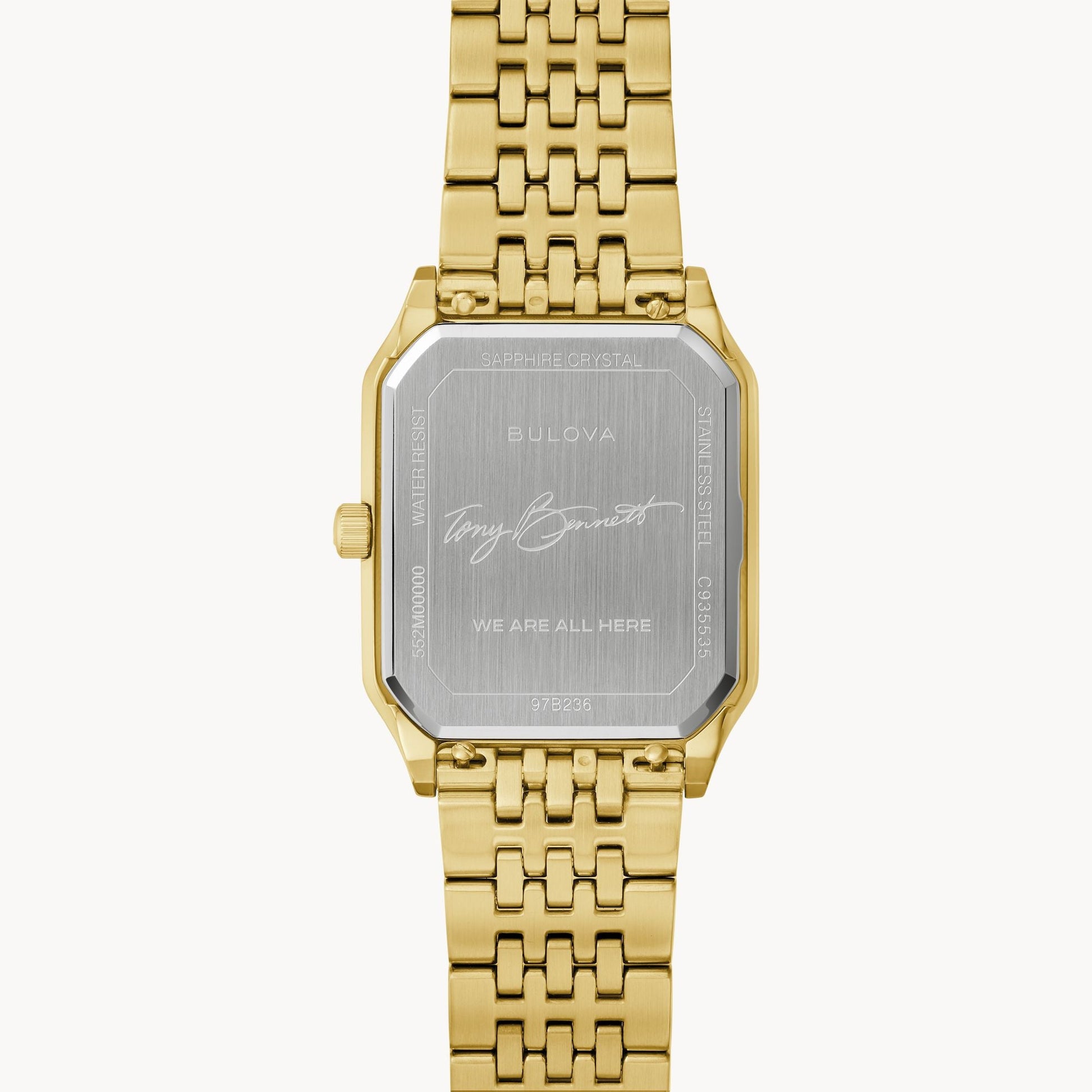 Bulova Tony Bennett de hombre correa de metal – 97B236
