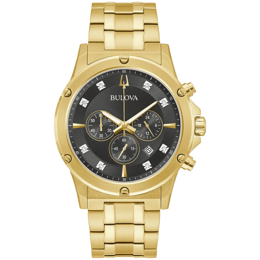 Bulova Diamond de hombre banda de acero inoxidable – 97D126
