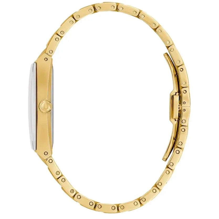 Bulova Quadra de hombre correa de metal – 97D132