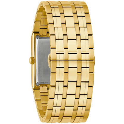 97D132 Reloj Bulova Quadra de hombre correa de metal