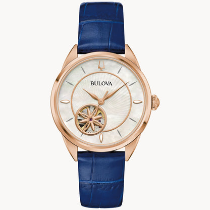 Bulova Sutton de dama correa de cuero – 97L180