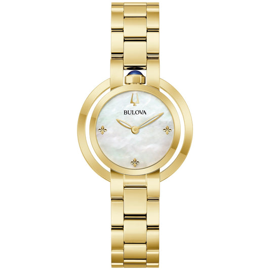 Bulova Rubaiyat de mujer correa de metal – 97L181