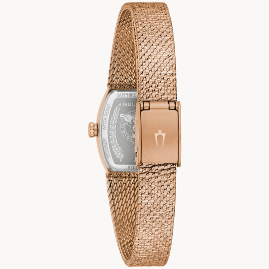 Bulova Goddess of Time de dama correa mesh – 97L185