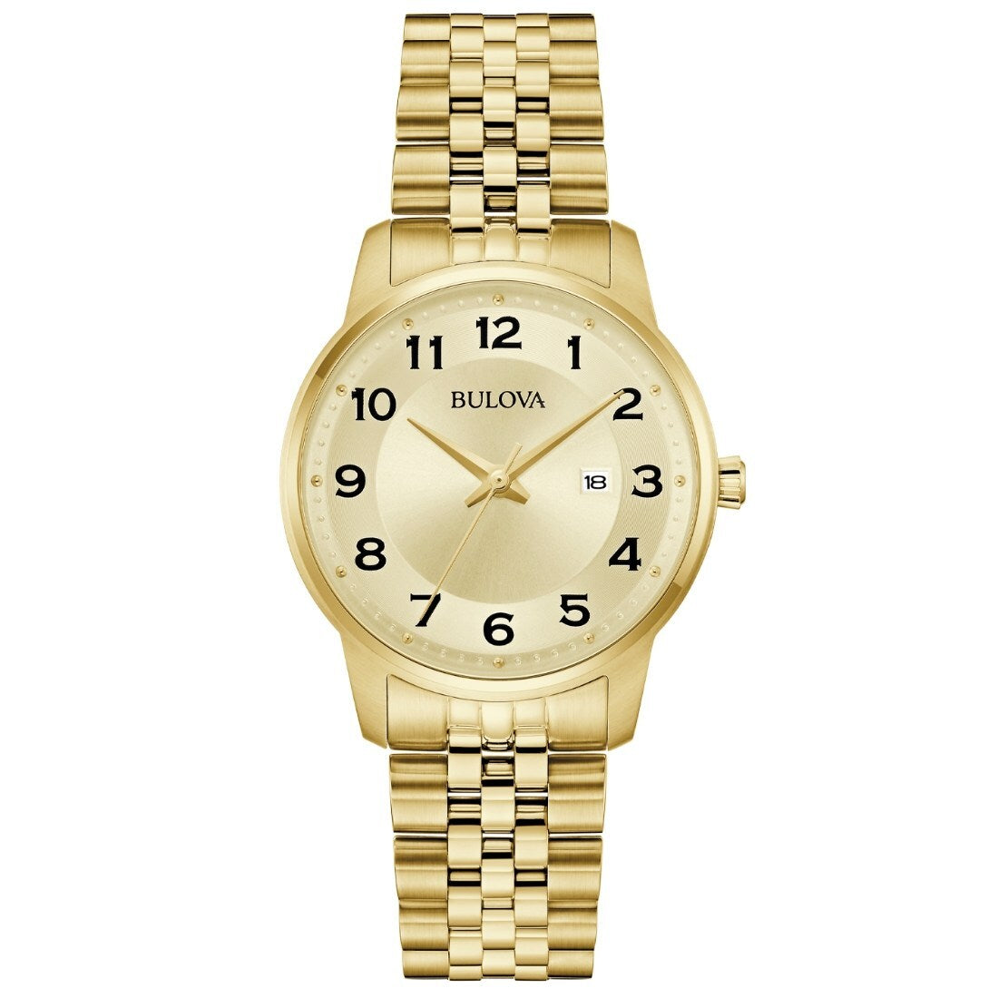 Bulova de dama correa de metal – 97M121