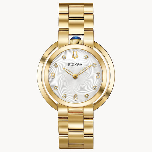 Bulova Rubaiyat de mujer correa de metal – 97P125