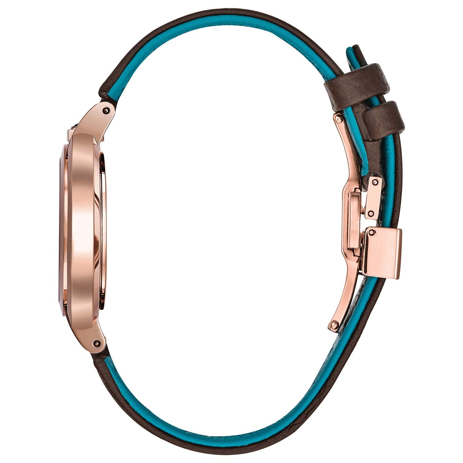 Bulova Rubaiyat de mujer correa de cuero – 97P131
